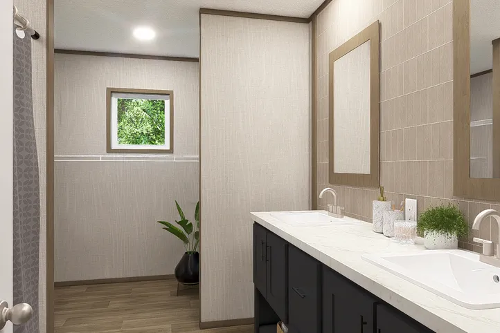 The MOROCCO Primary Bathroom. This Manufactured Mobile Home features 4 bedrooms and 2 baths.