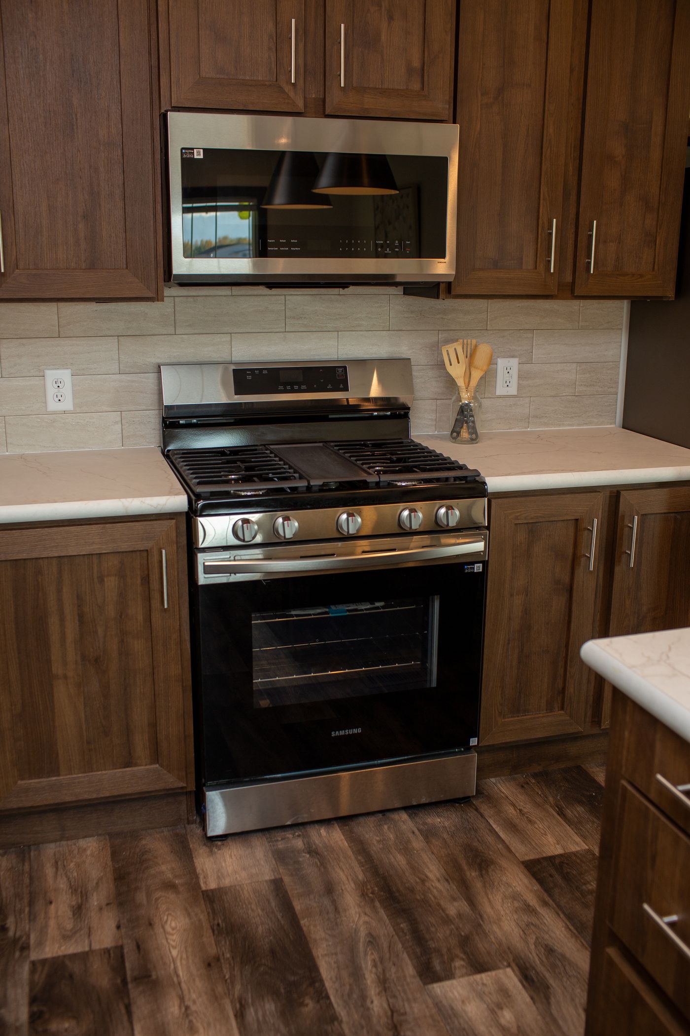 The RAMSEY 75 MOD Kitchen. This Modular Home features 4 bedrooms and 2 baths.