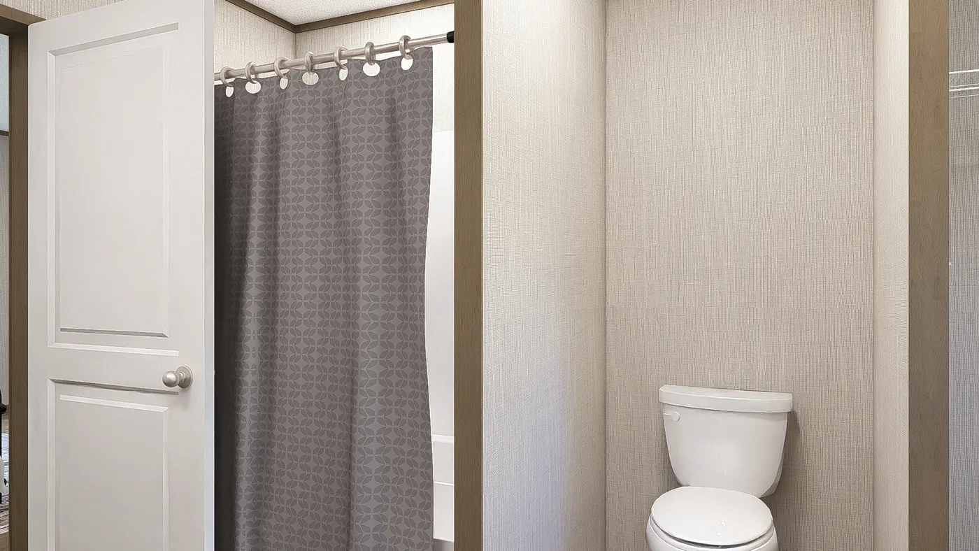 The MOROCCO Guest Bathroom. This Manufactured Mobile Home features 4 bedrooms and 2 baths.