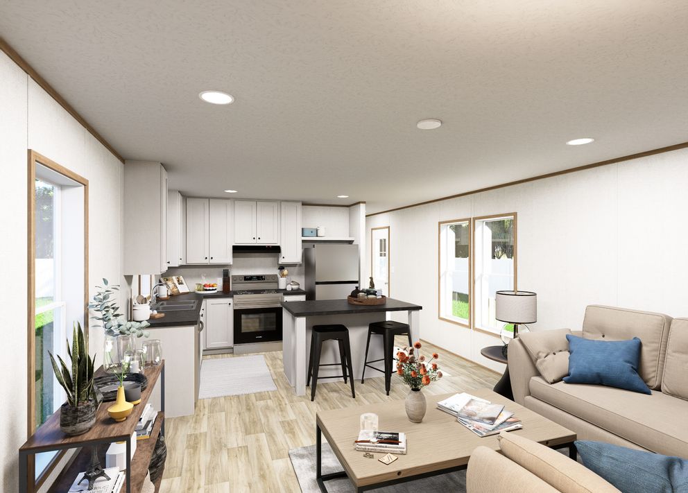 The BEACON Exterior. This Manufactured Mobile Home features 3 bedrooms and 2 baths.