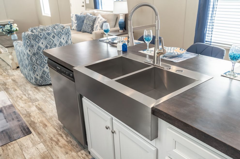The MAJOR Kitchen. This Manufactured Mobile Home features 3 bedrooms and 2 baths.