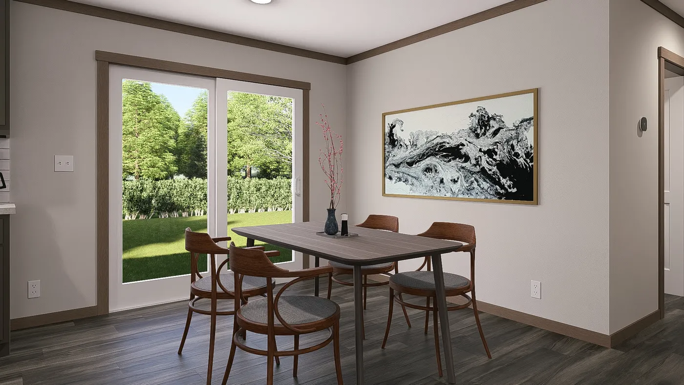 The FARM 3 FLEX Dining Room. This Manufactured Mobile Home features 3 bedrooms and 2 baths.