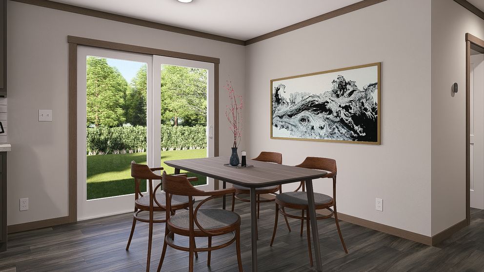 The FARM 3 FLEX Dining Room. This Manufactured Mobile Home features 3 bedrooms and 2 baths.
