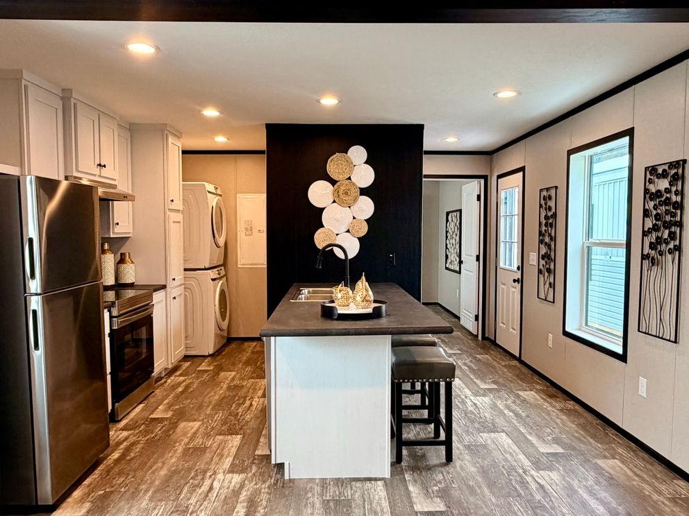 The PEARL Kitchen. This Manufactured Mobile Home features 3 bedrooms and 2 baths.