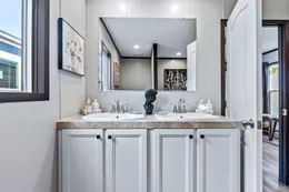 The INTUITION Primary Bathroom. This Manufactured Mobile Home features 3 bedrooms and 2 baths.