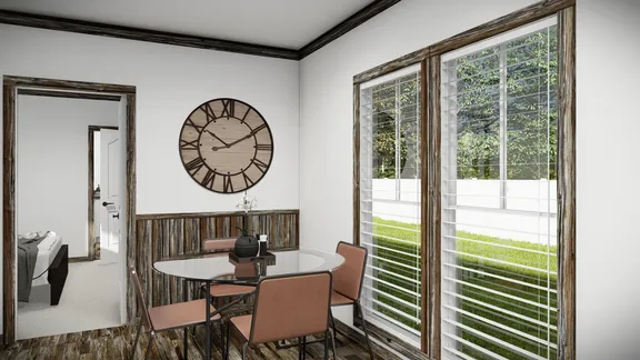 The THE BANDIT Dining Room. This Manufactured Mobile Home features 3 bedrooms and 2 baths.