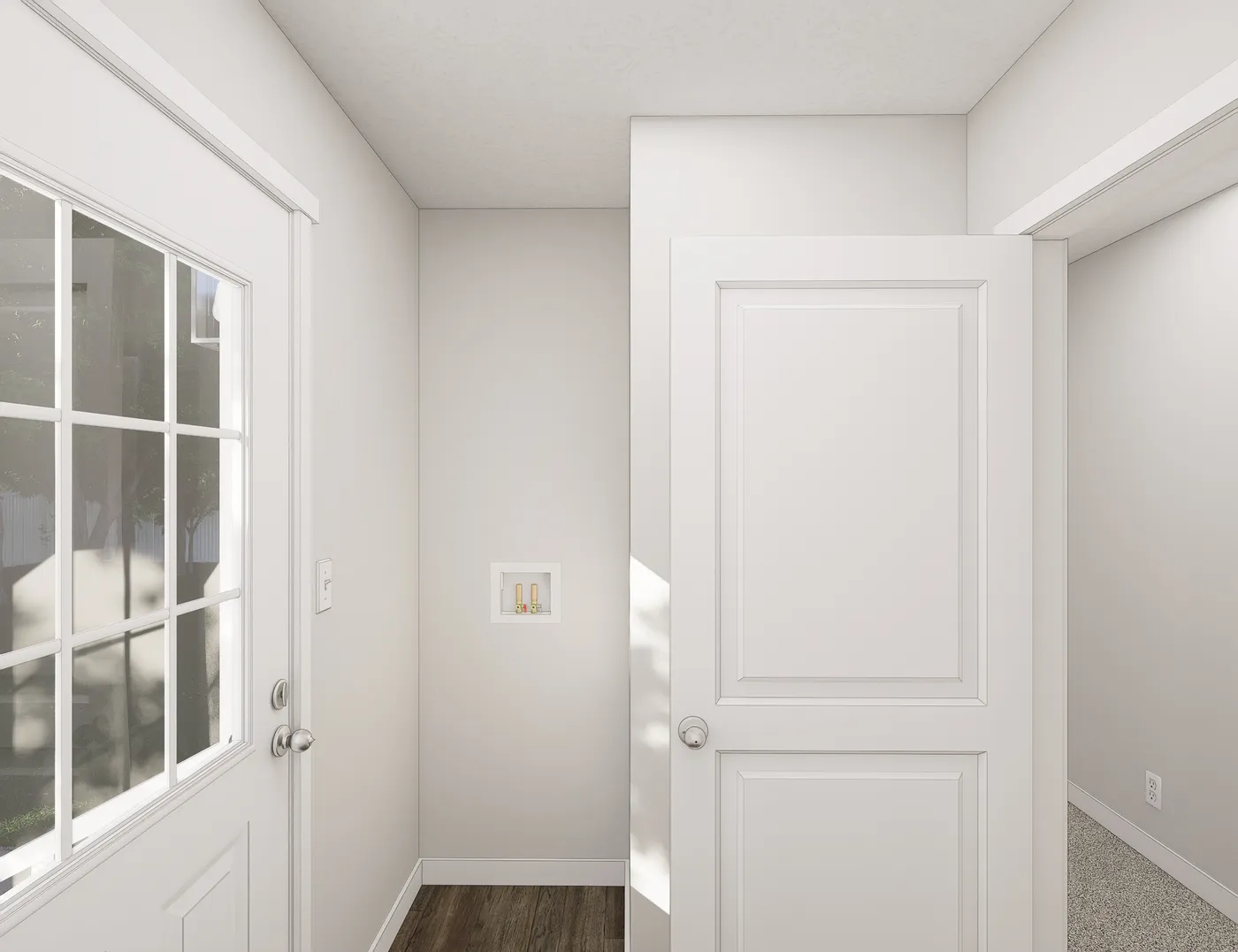 The 5038 IMAGINE Utility Room. This Manufactured Mobile Home features 3 bedrooms and 2 baths.