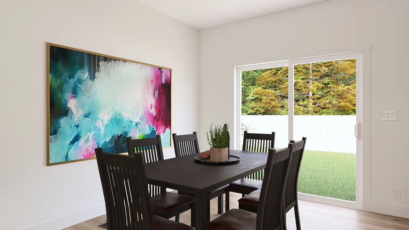 The DENALI Dining Area. This Manufactured Mobile Home features 4 bedrooms and 3 baths.