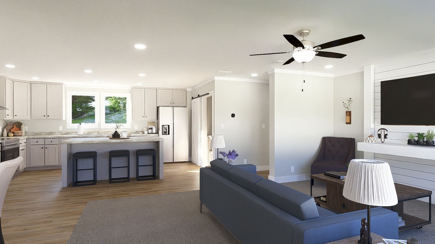 The THE BREEZE 64 Foyer. This Manufactured Mobile Home features 4 bedrooms and 2 baths.