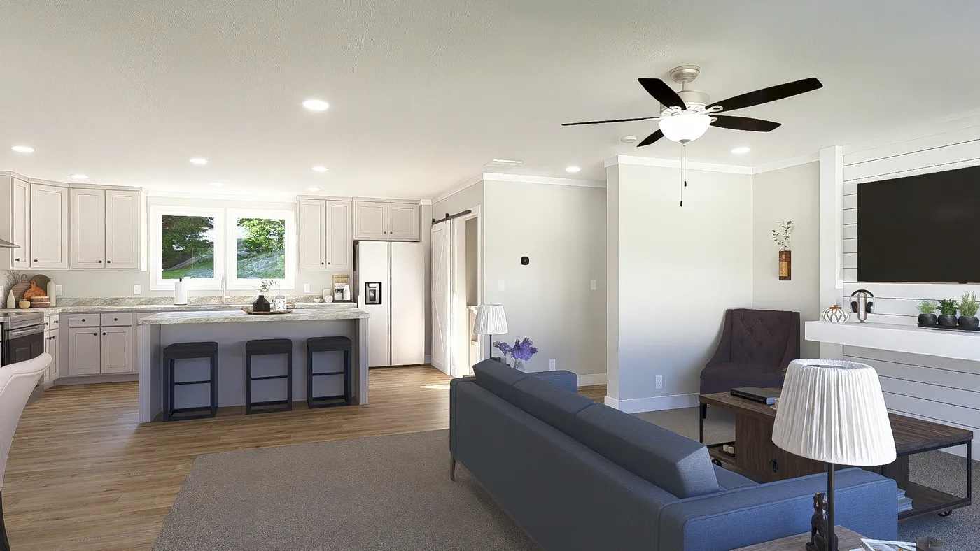 The THE BREEZE 64 Foyer. This Manufactured Mobile Home features 4 bedrooms and 2 baths.
