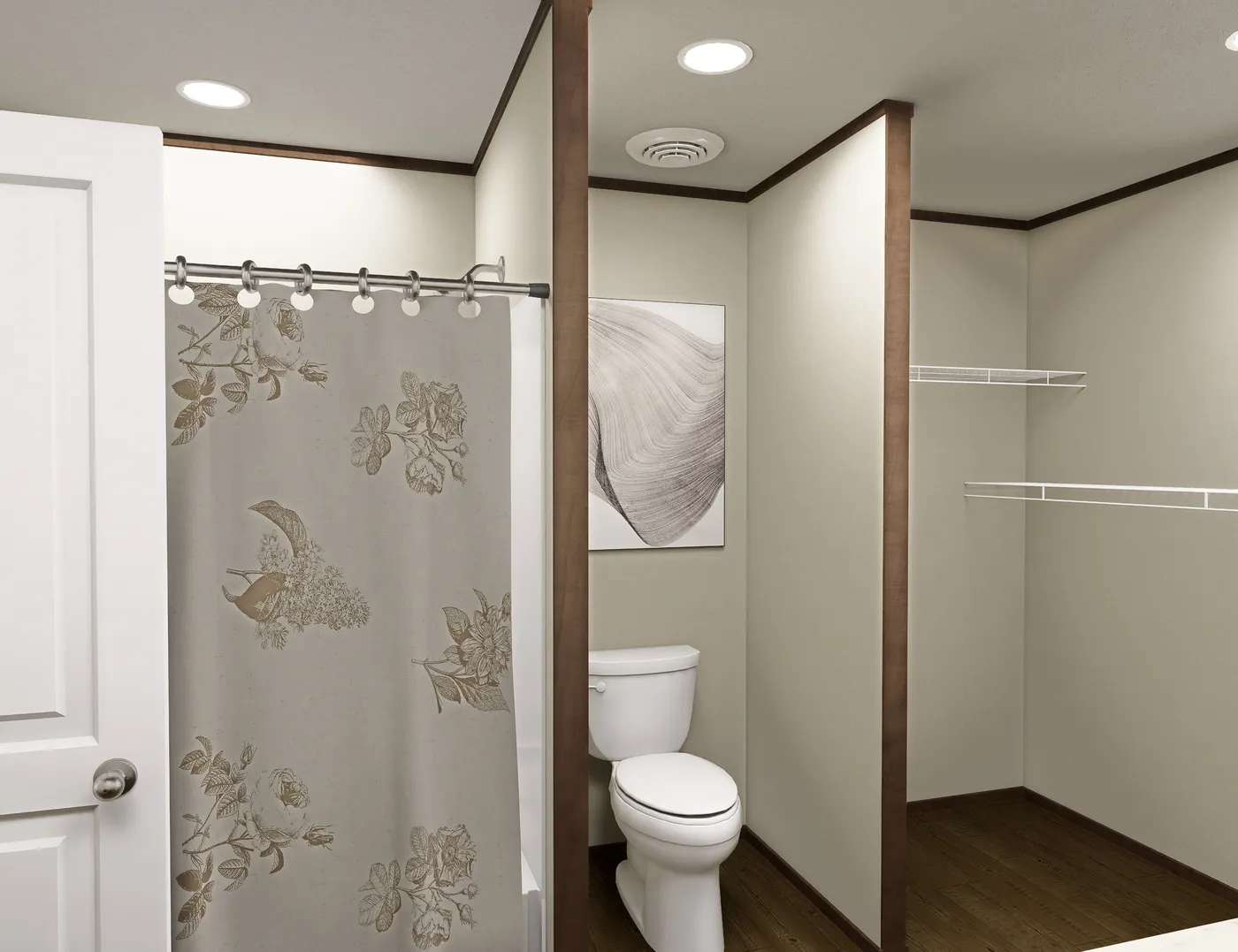 The MOROCCO Primary Bathroom. This Manufactured Mobile Home features 4 bedrooms and 2 baths.