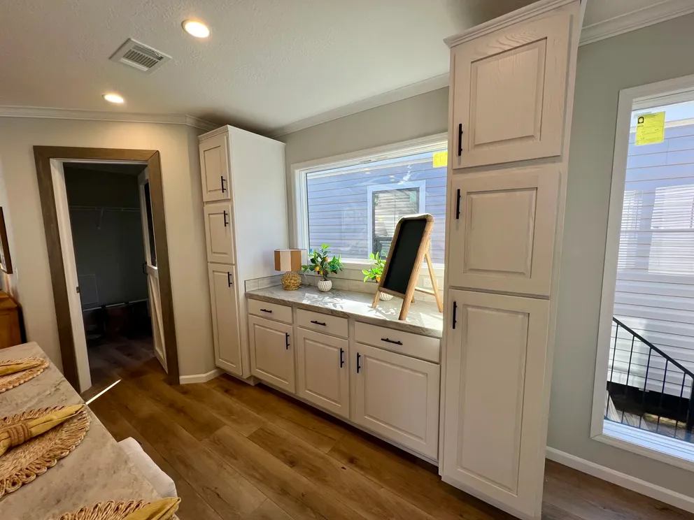 The THE TRUMAN Kitchen. This Manufactured Mobile Home features 3 bedrooms and 2 baths.