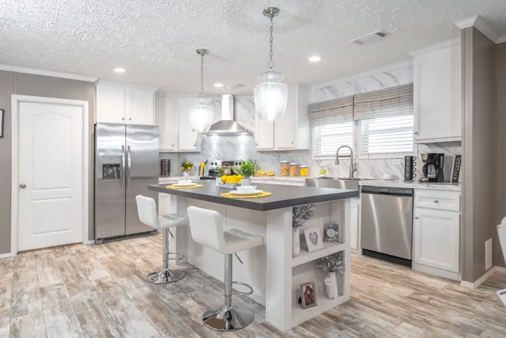The CASCADE Kitchen. This Home features 4 bedrooms and 2 baths.