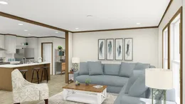 The THE IMPACT Living Room. This Manufactured Mobile Home features 4 bedrooms and 2 baths.