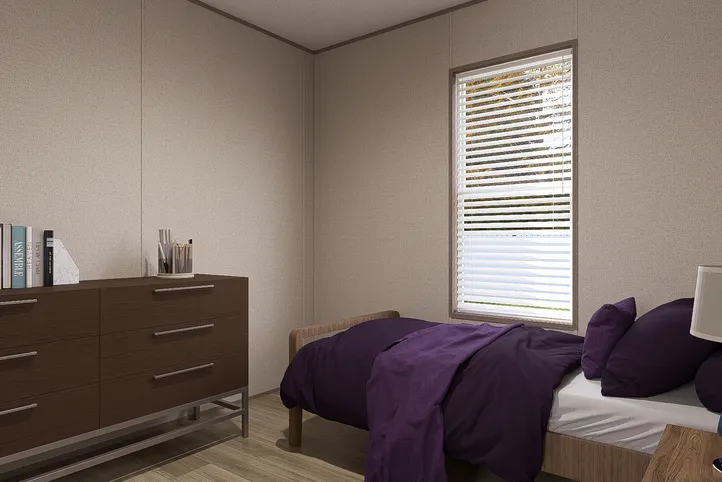 The BLAZER 66 F Bedroom. This Manufactured Mobile Home features 3 bedrooms and 2 baths.