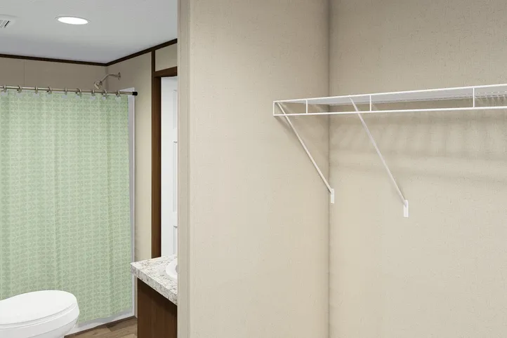 The ELATION Primary Bathroom. This Manufactured Mobile Home features 3 bedrooms and 2 baths.