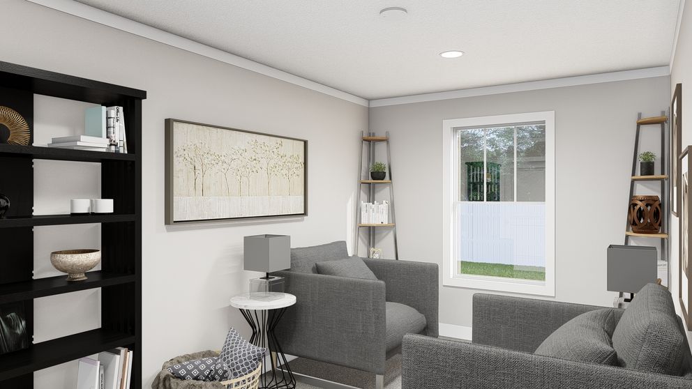 The LIMELIGHT Living Room. This Manufactured Mobile Home features 3 bedrooms and 2 baths.