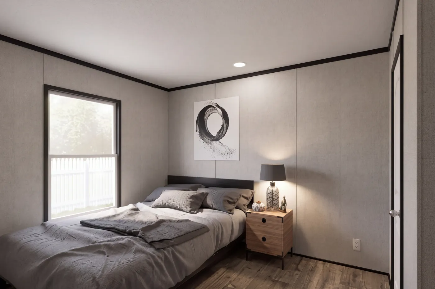 The THE MOUNTAINEER 48 Bedroom. This Manufactured Mobile Home features 3 bedrooms and 2 baths.