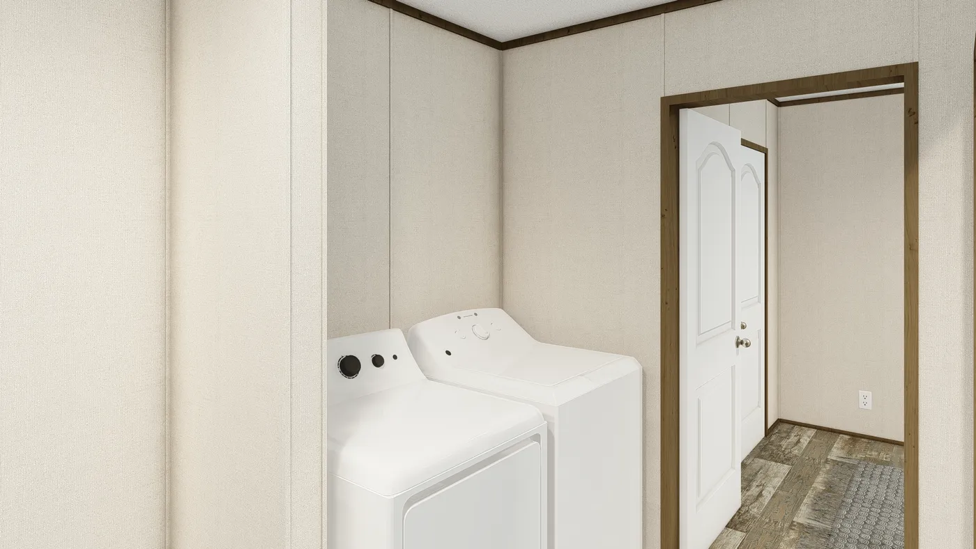The GRAND LIVING 72A Exterior. This Manufactured Mobile Home features 3 bedrooms and 2 baths.