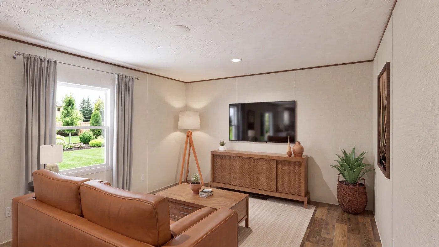 The CEDAR Den. This Manufactured Mobile Home features 3 bedrooms and 2 baths.
