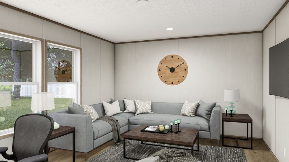 The HAVEN Den. This Manufactured Mobile Home features 3 bedrooms and 2 baths.