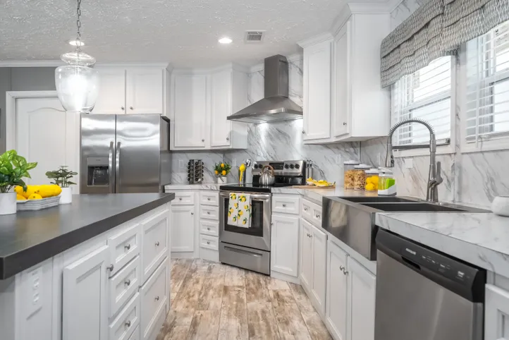 The CASCADE Kitchen. This Home features 4 bedrooms and 2 baths.