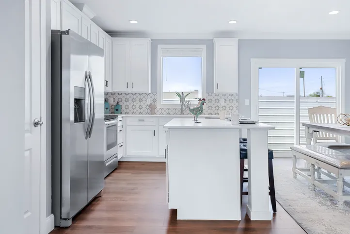 The THE ATLAS Kitchen. This Manufactured Mobile Home features 4 bedrooms and 3 baths.