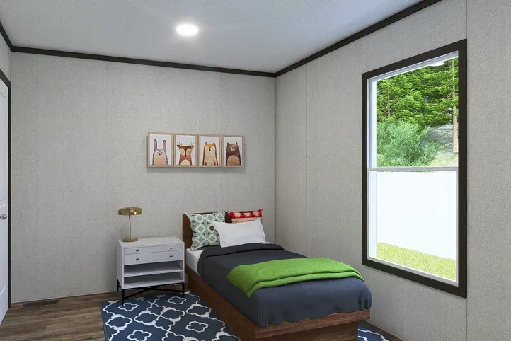 The DESIRE Bedroom. This Manufactured Mobile Home features 3 bedrooms and 2 baths.