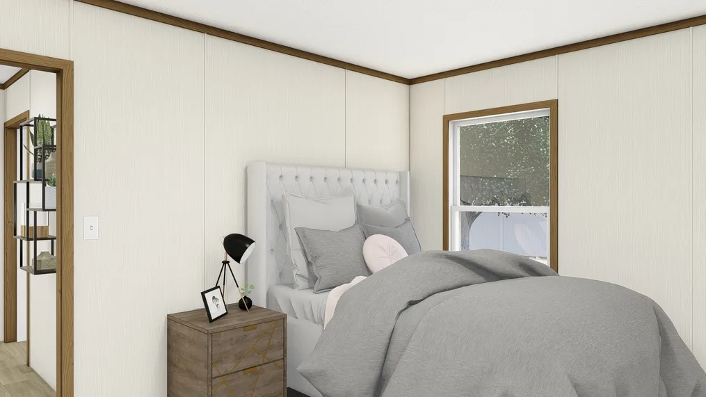 The AMBITION Guest Bedroom. This Manufactured Mobile Home features 4 bedrooms and 2 baths.