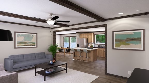 The THE JACKSON Foyer. This Manufactured Mobile Home features 4 bedrooms and 2 baths.