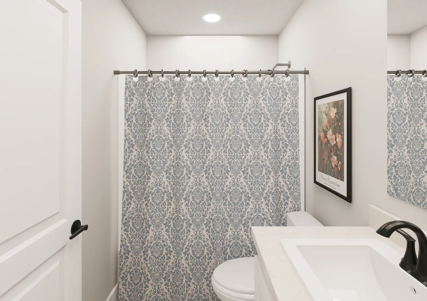 The ANNIVERSARY 1566 Guest Bathroom. This Manufactured Mobile Home features 2 bedrooms and 2 baths.