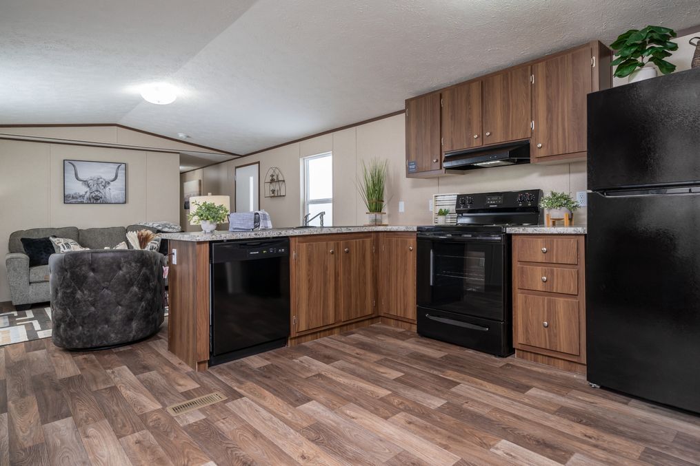 The ELATION Kitchen. This Manufactured Mobile Home features 3 bedrooms and 2 baths.
