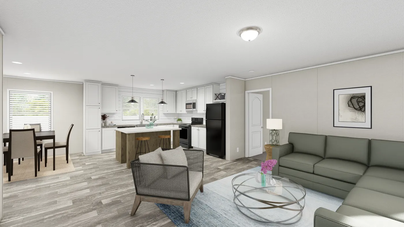 The ULTRA BREEZE 28X52 Foyer. This Manufactured Mobile Home features 3 bedrooms and 2 baths.