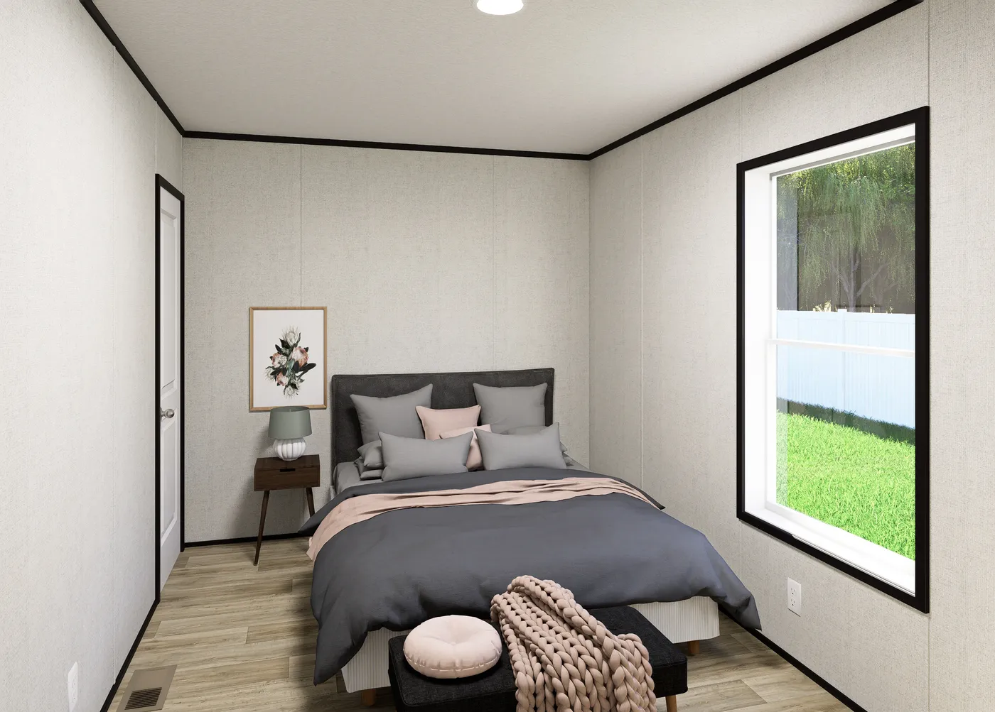 The HORIZON NORTHSTAR 16763A Guest Bedroom. This Manufactured Mobile Home features 3 bedrooms and 2 baths.