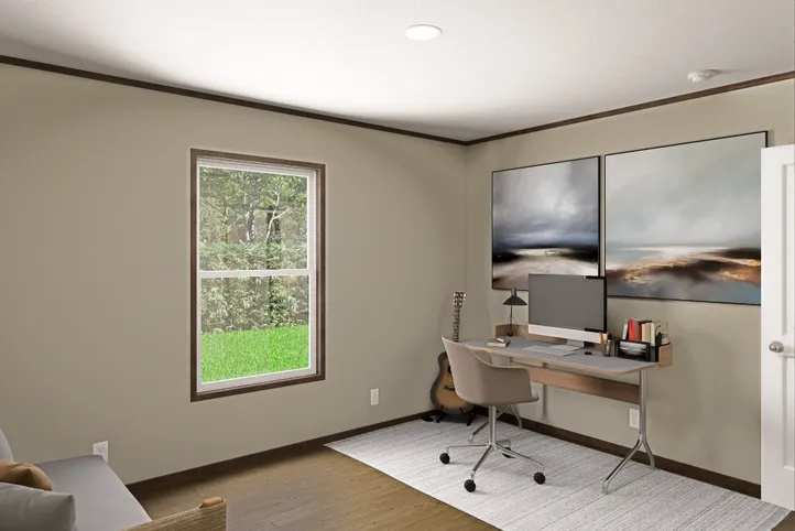 The EVEREST Guest Bedroom. This Manufactured Mobile Home features 4 bedrooms and 2 baths.