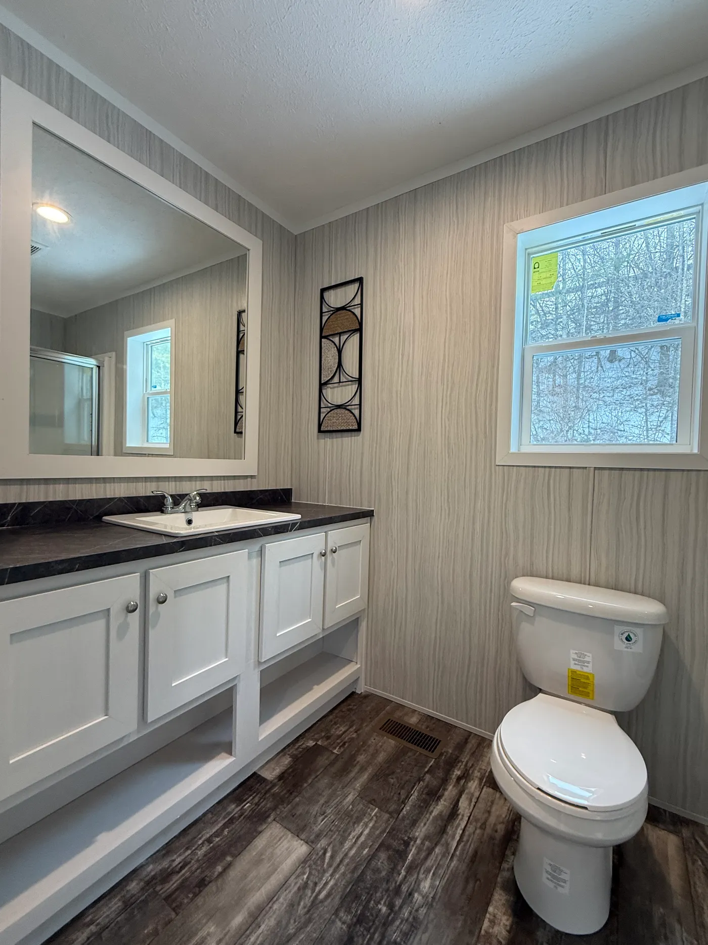 The AMBER Guest Bathroom. 