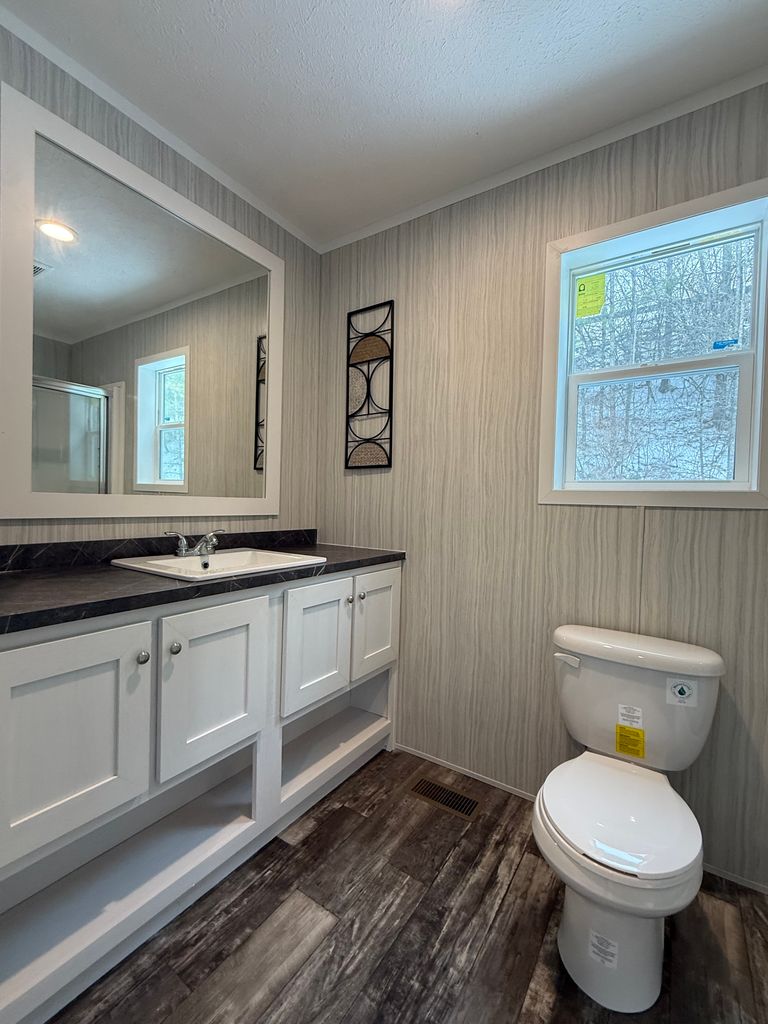 The AMBER Guest Bathroom. 