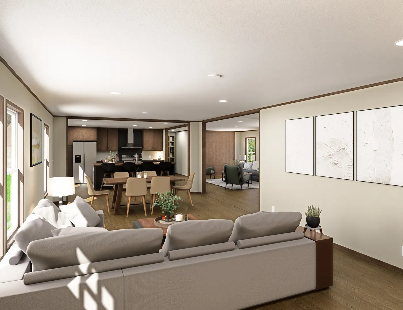 The EVEREST Foyer. This Manufactured Mobile Home features 4 bedrooms and 2 baths.