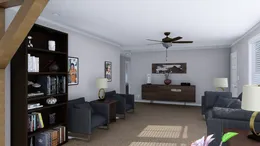 The THE SOUTHERN CHARM Living Room. This Manufactured Mobile Home features 3 bedrooms and 2 baths.