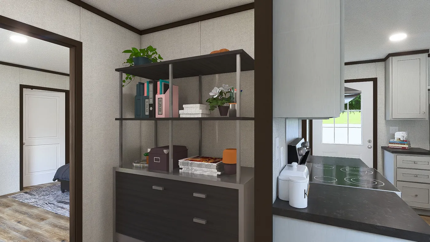 The SPIRIT Flex. This Manufactured Mobile Home features 2 bedrooms and 2 baths.