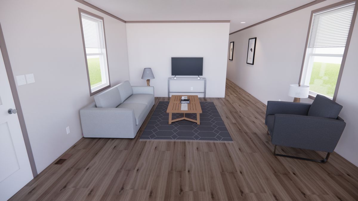 The 7616-4203 ADRENALINE Living Room. This Manufactured Mobile Home features 3 bedrooms and 2 baths.