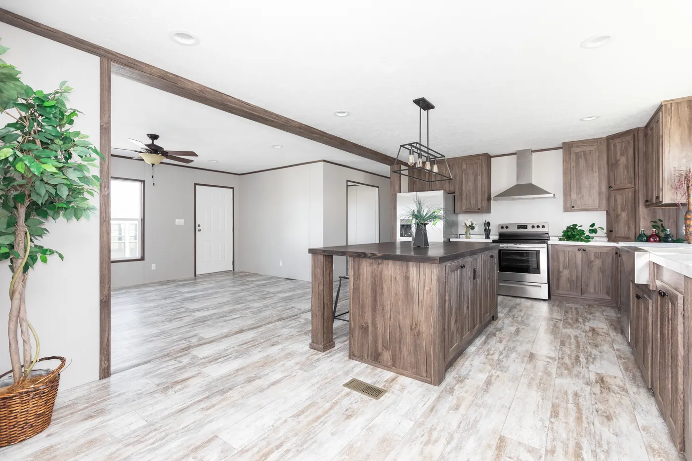 The LEWIS Dining Area. This Manufactured Mobile Home features 3 bedrooms and 2 baths.