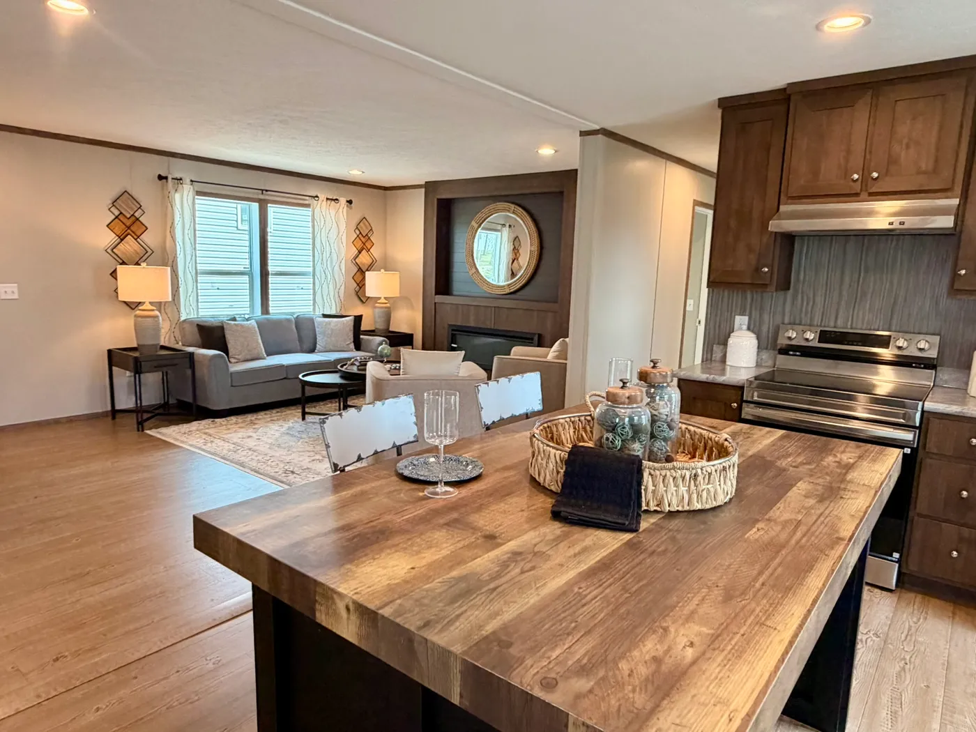 The APATITE Kitchen. This Manufactured Mobile Home features 3 bedrooms and 2 baths.