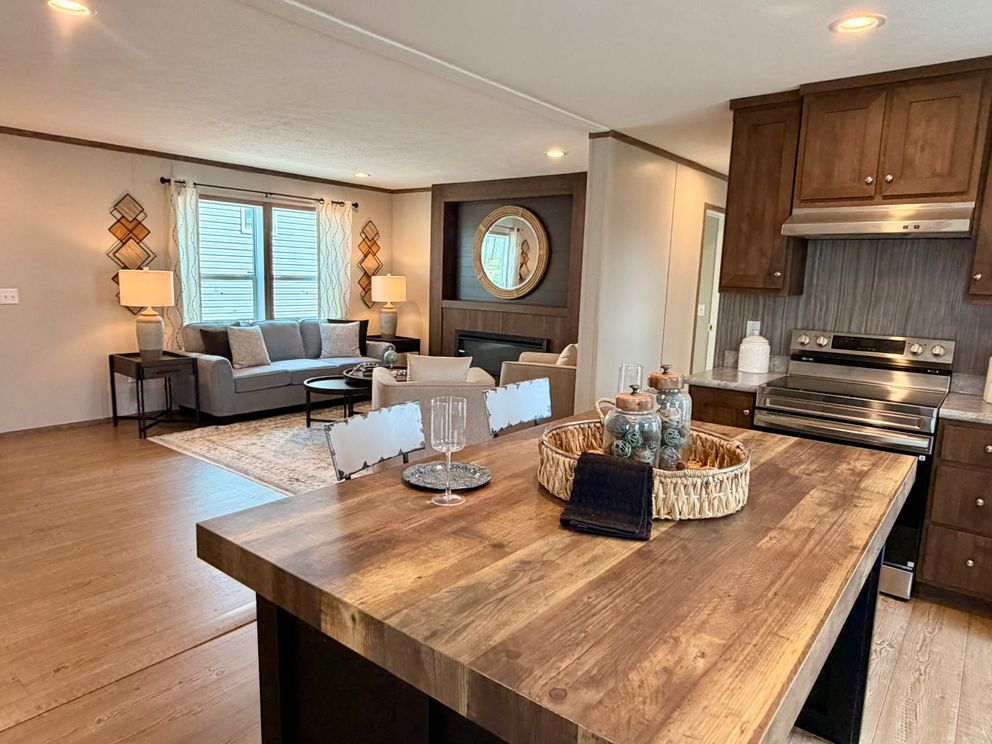 The APATITE Kitchen. This Manufactured Mobile Home features 3 bedrooms and 2 baths.