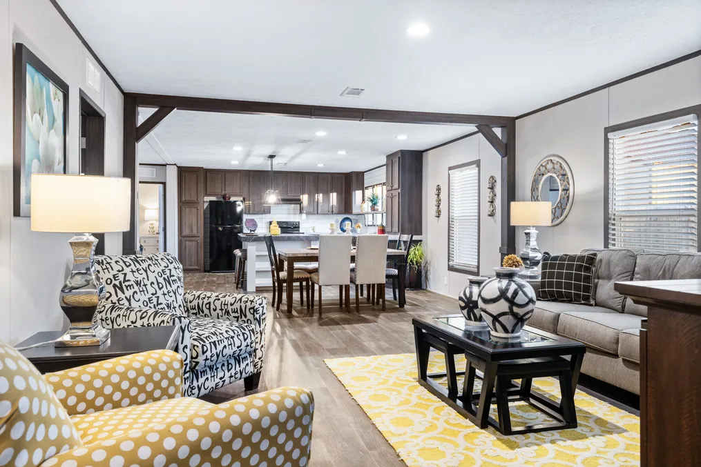 The HERCULES Den. This Manufactured Mobile Home features 4 bedrooms and 2 baths.