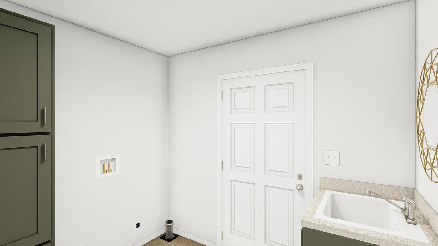 The DRM484F 48'              DREAM Utility Room. This Manufactured Mobile Home features 4 bedrooms and 2 baths.