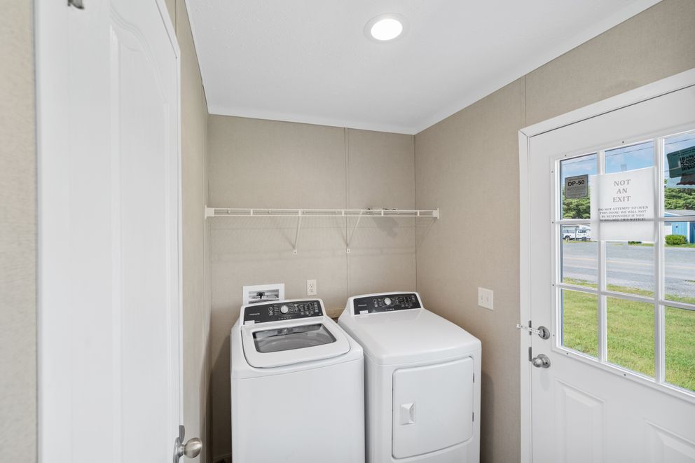 The ZIRCON Utility Room. This Manufactured Mobile Home features 3 bedrooms and 2 baths.