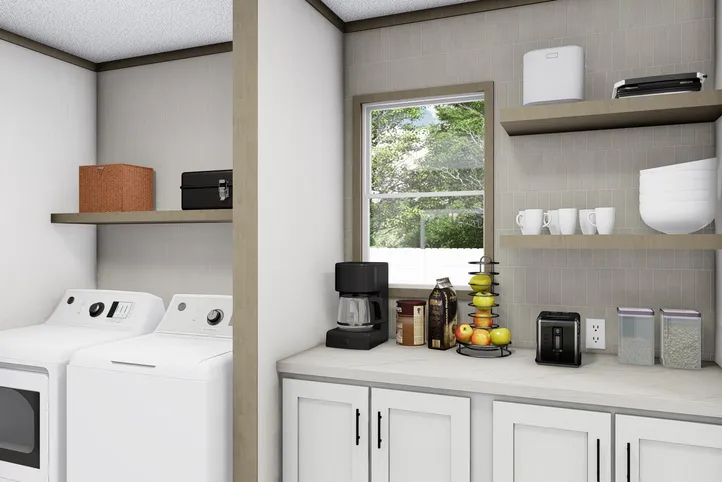 The BOONE Kitchen. This Manufactured Mobile Home features 4 bedrooms and 2 baths.