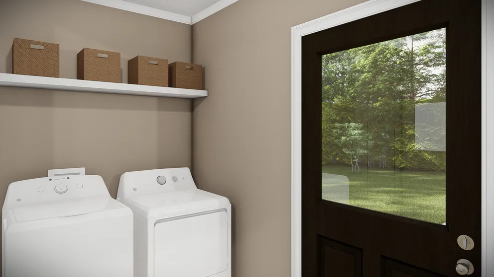 The THE BANDON Utility Room. This Manufactured Mobile Home features 3 bedrooms and 2 baths.