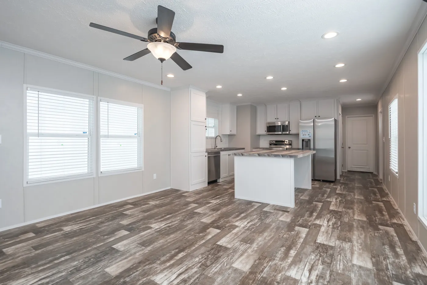 The WILLOW Kitchen. This Manufactured Mobile Home features 3 bedrooms and 2 baths.